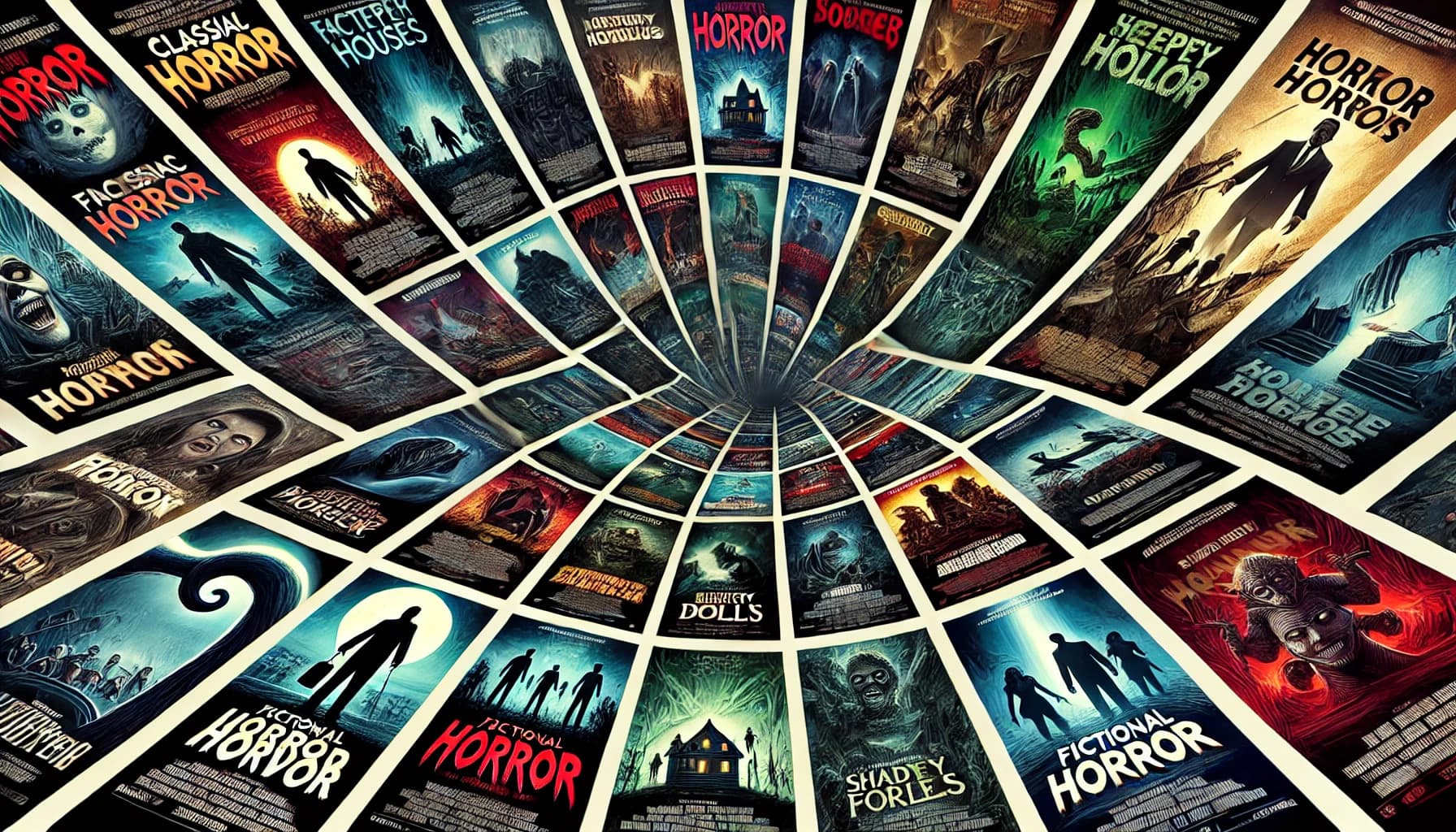 Horror Movie Collage